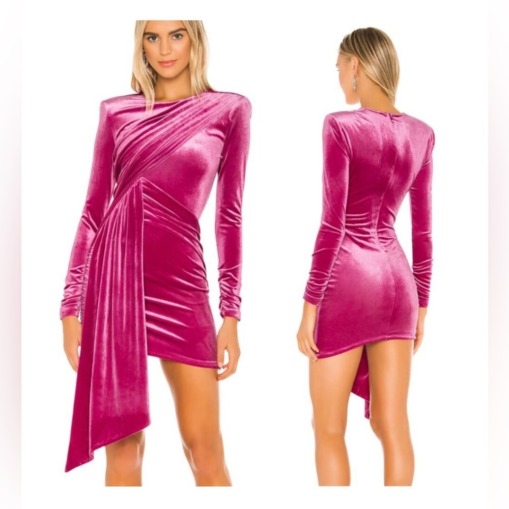 Michael Costello XREVOLVE HOLLIE MINI DRESS- magenta- size small worn once!!!